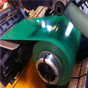 Prepainted steel coil on galvanized basis