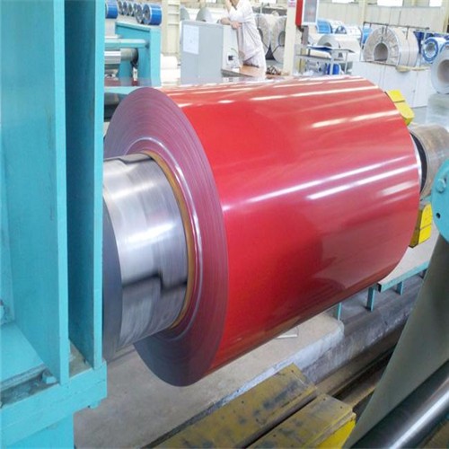 Prepainted steel coil on galvanized basis