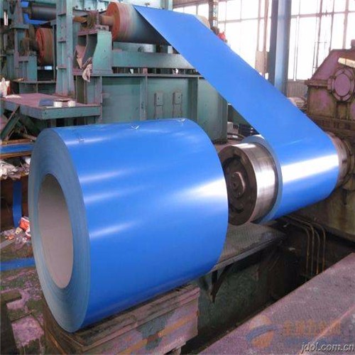 Prepainted steel coil on galvanized basis